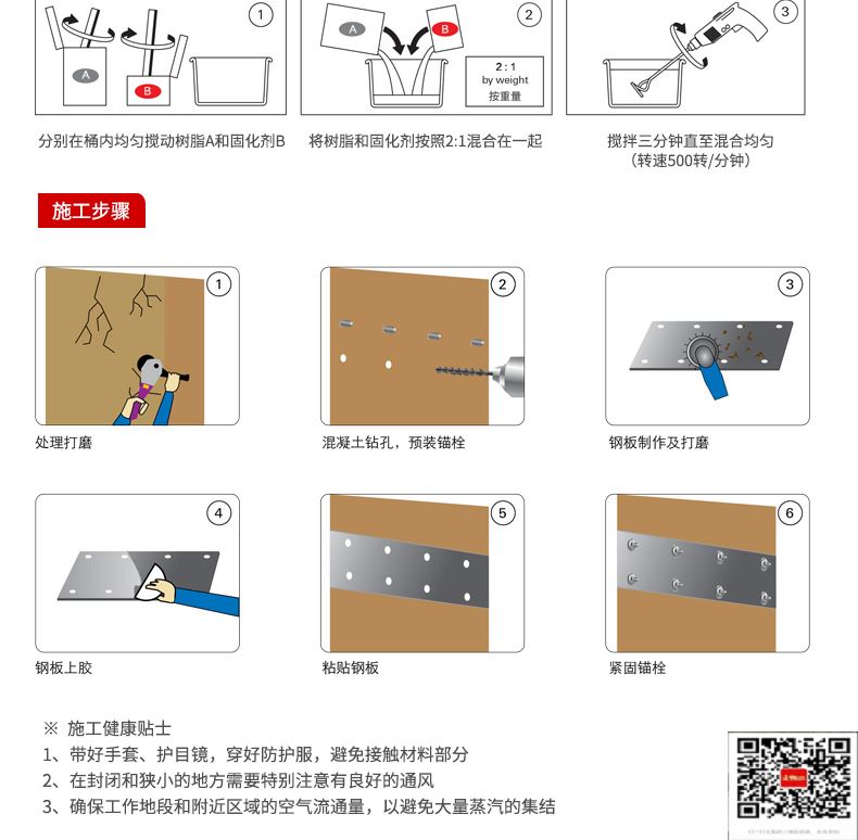 包钢前锋粘钢加固施工过程